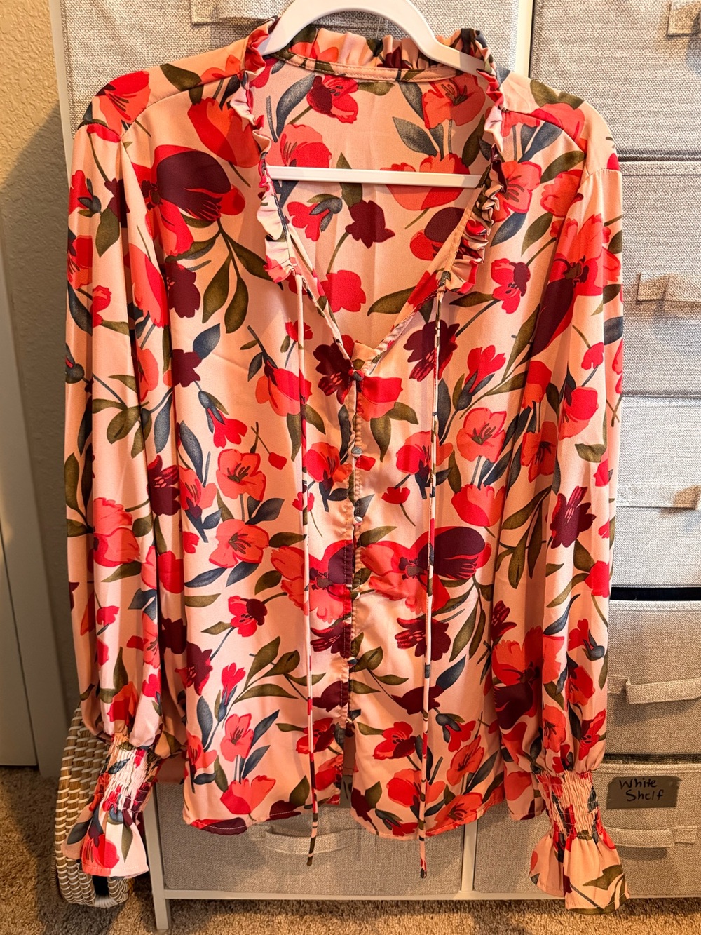 2X Floral top/blouse